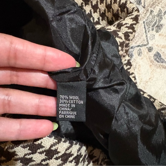 Chloe vintage houndstooth brown dress size 2 - Picture 8 of 14